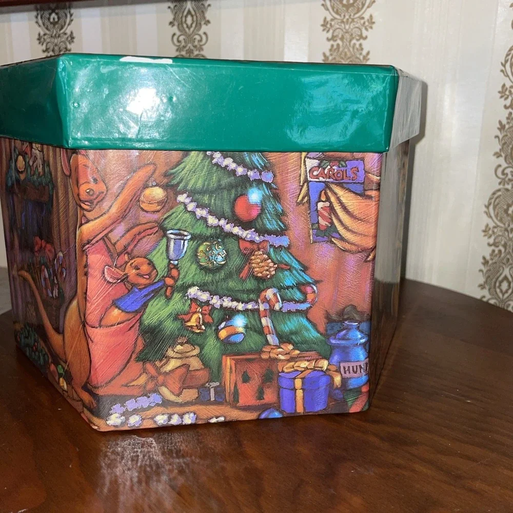 VTG Boxed Disney Winnie the‎ Pooh Season of Song | Set of 14 Ornaments Decoupage